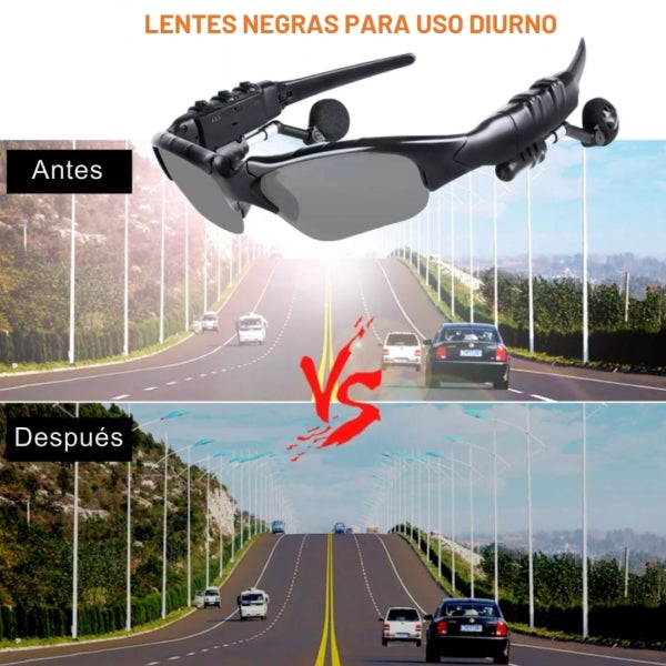 GAFAS INTELIGENTES INALAMBRICAS CON BLUETOOTH Y MICROFONO INTEGRADO