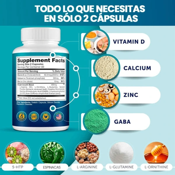 Height Growth Maximizer™ – Gana confianza, gana altura.