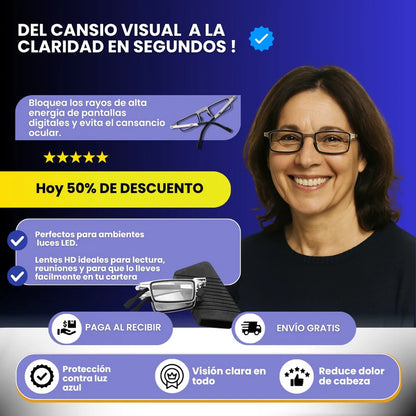 🎁 PROMO 2x1 - GAFAS PLEGABLES MULTIFOCALES INTELIGENTES CON ZOOM AUTOMÁTICO, PROTECIÓN DE LUZ AZUL Y EFECTO FOTOCROMÁTICO