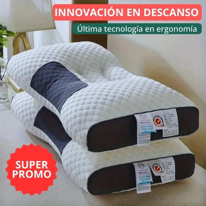 Almohada Ortopédica Cervical Deluxe 3D – Alineación Perfecta para Dormir sin Dolor