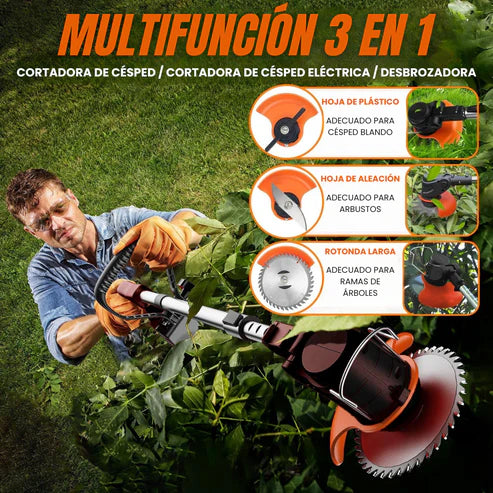 TURBOBLADE™ - Podadora Inalámbrica 3 en 1 con 2 baterias