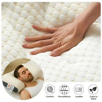 Almohada Ortopédica Cervical Deluxe 3D – Alineación Perfecta para Dormir sin Dolor