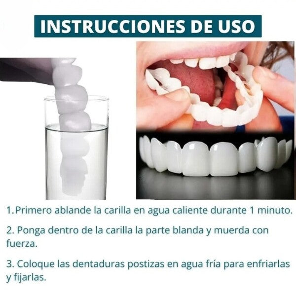 SONRISA PERFECTA - CARILLAS DENTALES INFERIORES Y SUPERIORES