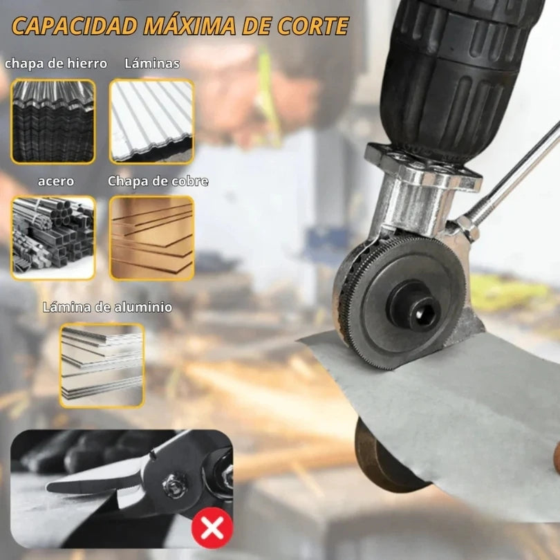 CUTTERPRO™ adaptador de corte de metal para taladro (NO INCLUYE EL TALADRO)