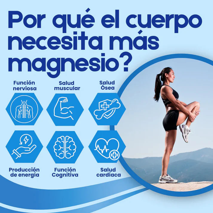 MAGNESIO TRIPLE ACCIÓN AVANZADA - RELAJA TU CUERPO Y DESCANSA MEJOR