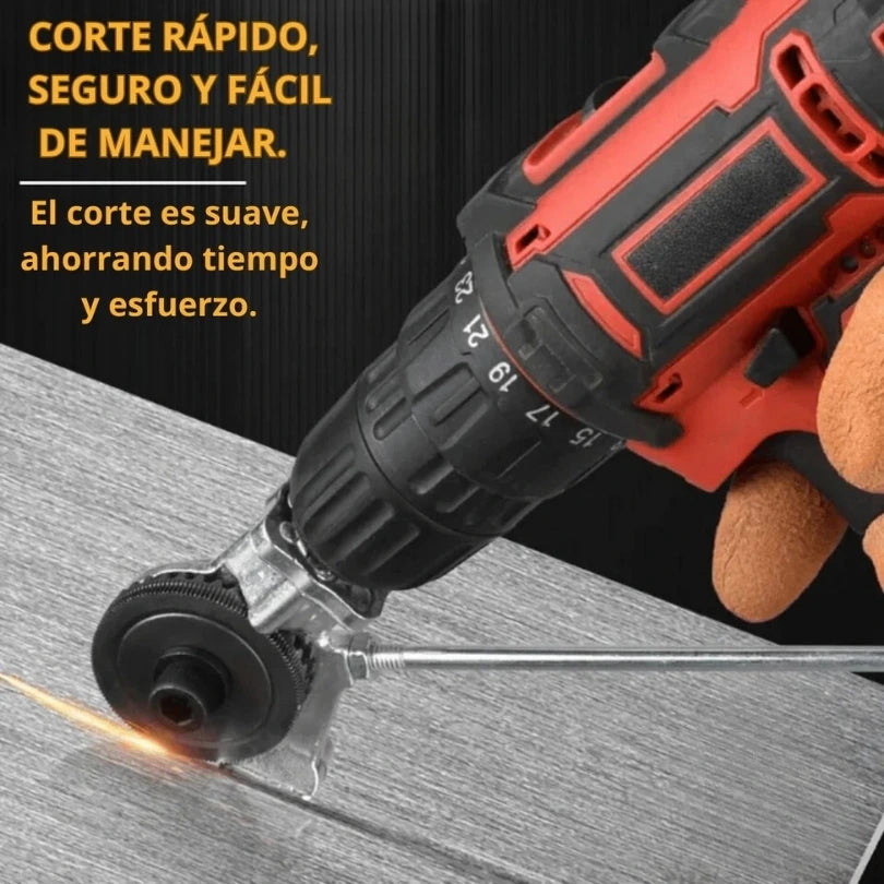 CUTTERPRO™ adaptador de corte de metal para taladro (NO INCLUYE EL TALADRO)
