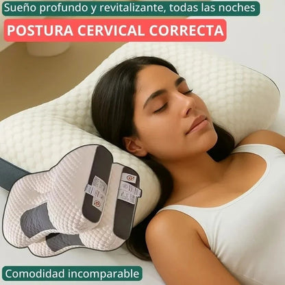 Almohada Ortopédica Cervical Deluxe 3D – Alineación Perfecta para Dormir sin Dolor