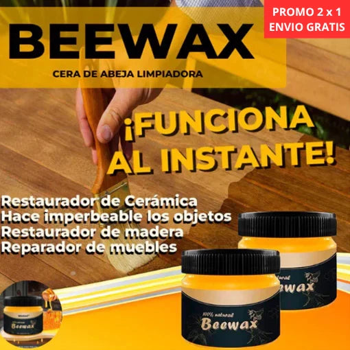 🎁 PROMO 2x1 - RESTAURADOR DE MADERA BEEWAX 100gr