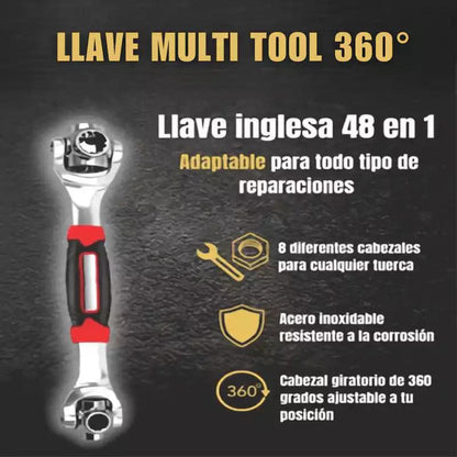 Multi Tool 360º - Llave Multiusos 48 en 1 🔧 - EcuCarrito