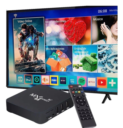 TV BOX MXQ PRO 4K® Para Todos Los Televisores +1500 CANALES - ¡Pague cuando lo reciba!